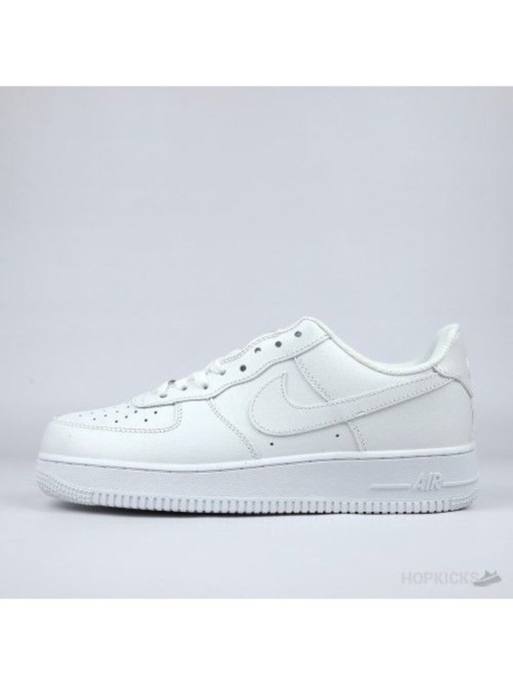 Nike Air Force 1 Low White Leather Lace Up Sneakers DD8959-100 Size 10